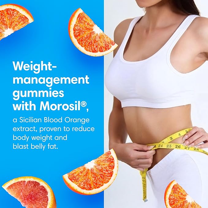 Consult Health ELIMI-Fat Apple Cider Vinegar Morosil Weight Management Gummies - Supports Weight Loss- Gluten Free, Keto, Vegan - Citrus Flavor 120 Count