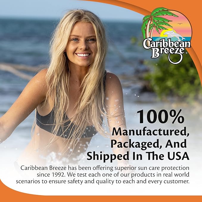 Caribbean Breeze Aloe Burn Relief, Vitamin 100% Aloe 8.5 oz (250 ml)