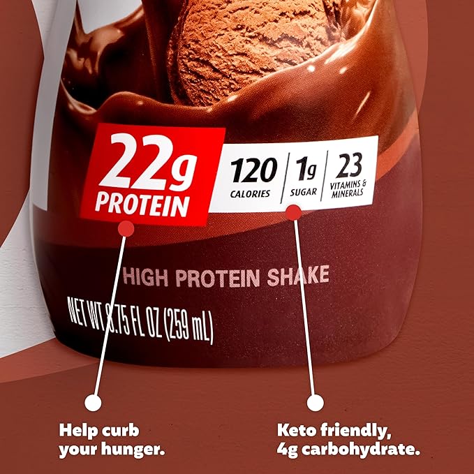 Premier Protein Shake MINIs, Chocolate, 22g 120 Calories, 1g Sugar, 8.75fl oz, 12