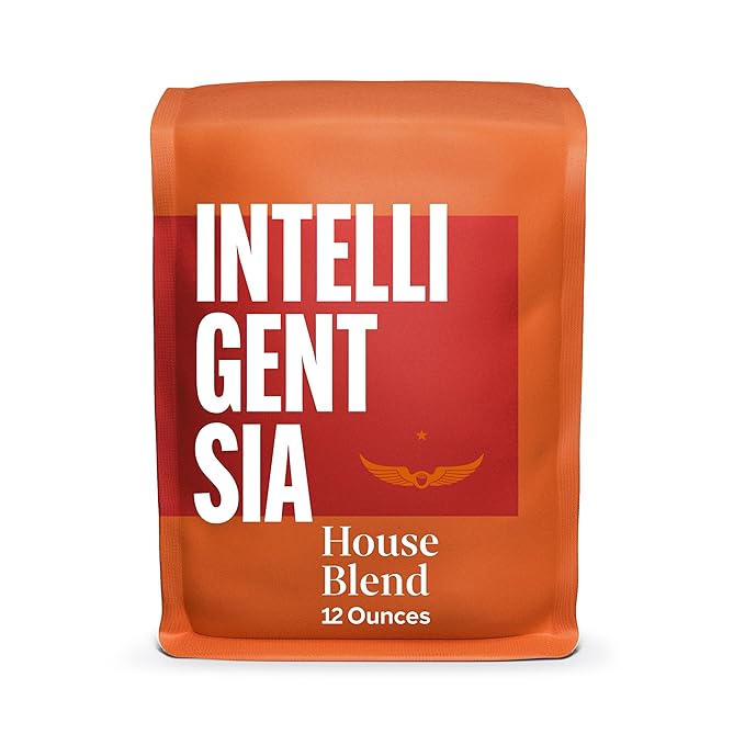 Intelligentsia Coffee, Light Roast Whole Bean Coffee - House 12 Ounce Bag with Flavor Notes of Milk Chocolate, Citrus and Apple