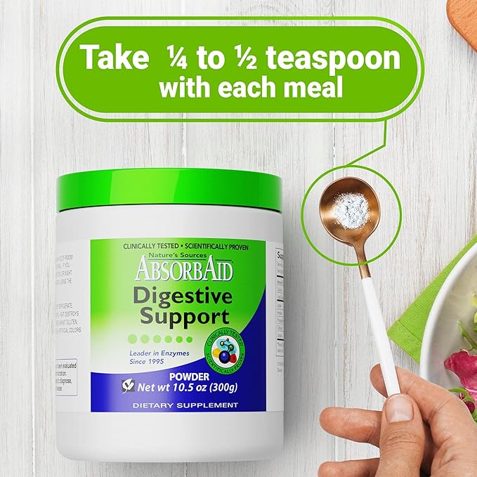 AbsorbAid Digestive Enzymes 300 grams, Proven 71%