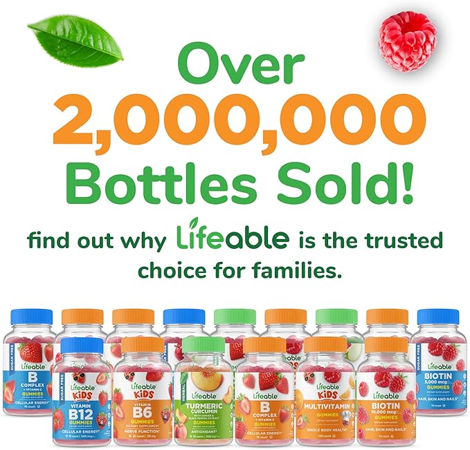 Lifeable Vitamin E Gummies | 268mg | Great Tasting Vitamin E Supplements | Skin, Eye Health and Immune Function Support | VIT E for Adults, Men, Women | 90 Gummies