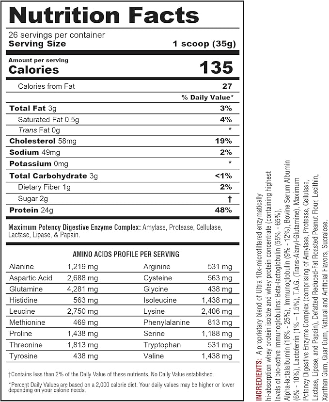 Metabolic Nutrition, Protizyme, 100% Whey Protein 24 Essential 2 Pound