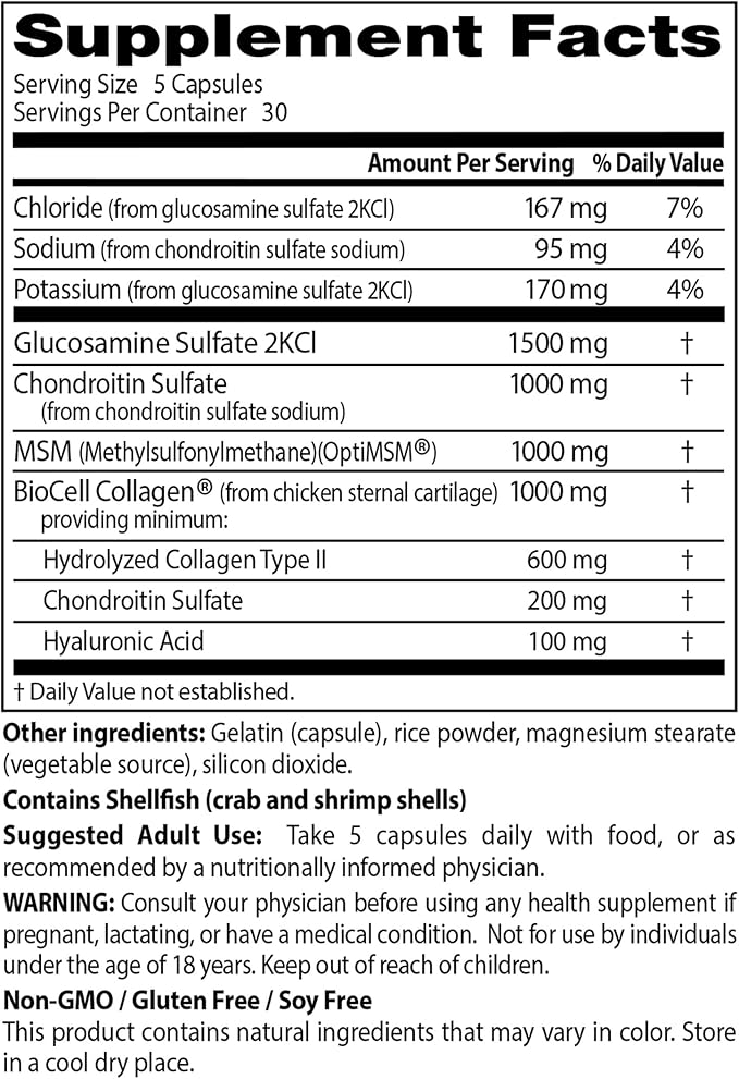 Doctor's Best Glucosamine Chondroitin MSM + 150 Caps