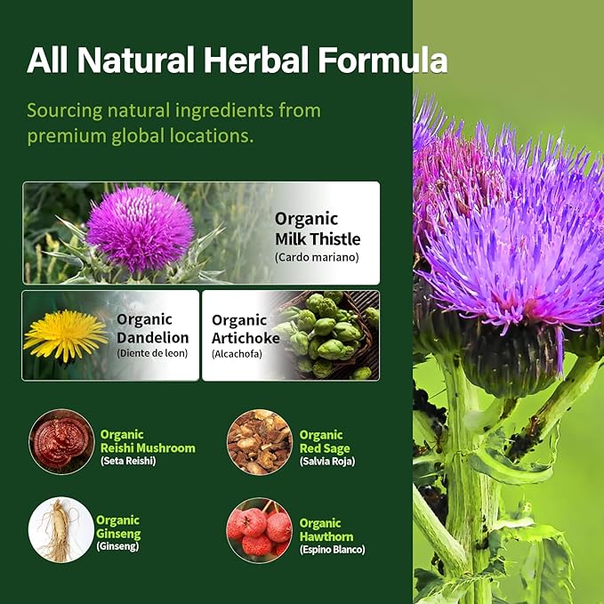 Herdmood Silymarin Milk Thistle Liver Detox 240Count