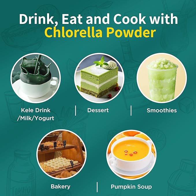 Chlorella Powder Natural with 12 oz