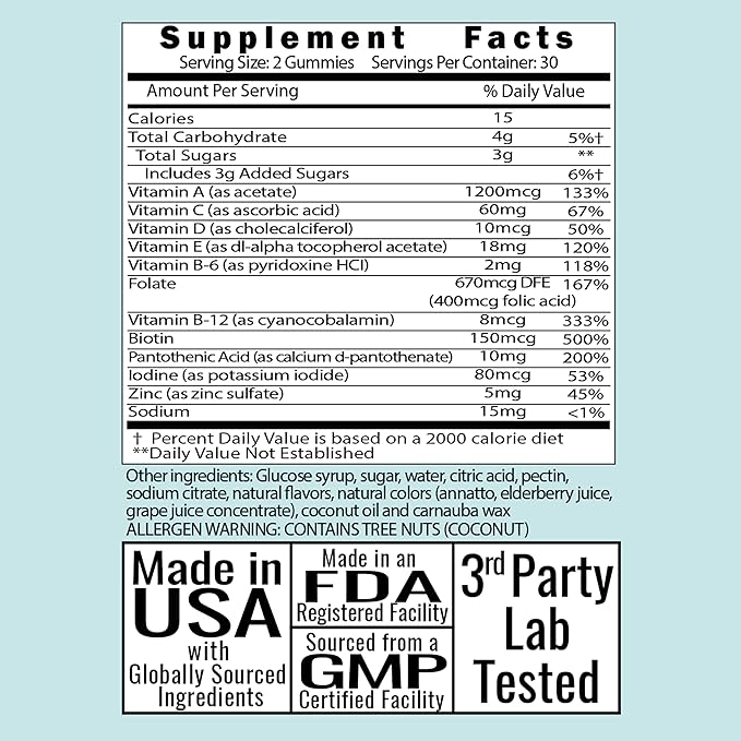 Retinol Vitamin A Gummies, Gummy Vitamins