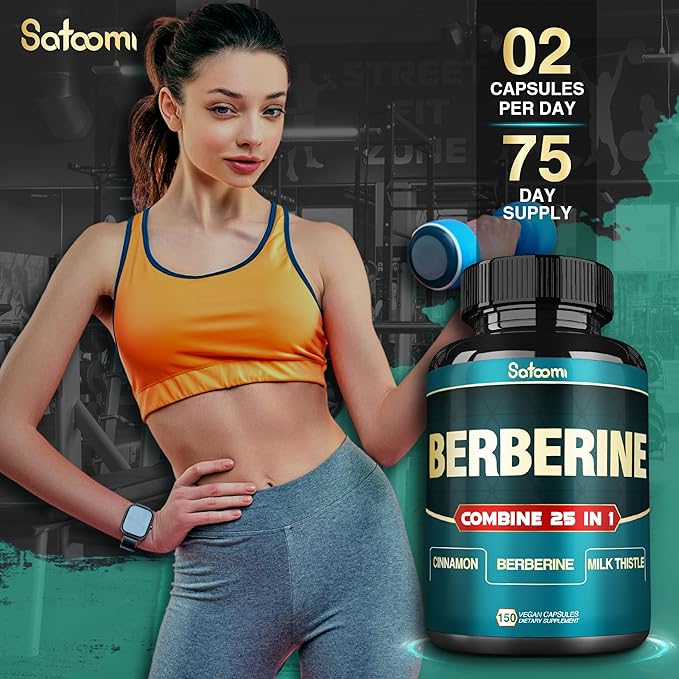 25in1 Berberine Supplement 27000mg per 30:1) Berberine 9000mg Ceylon 1500mg Milk 4500mg and