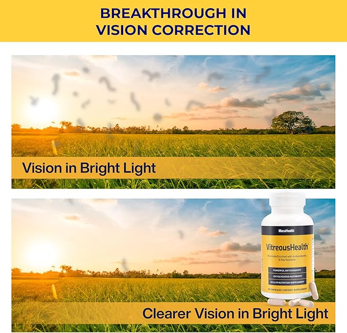 Macuhealth VitreousHealth Evidence-Based Eye Supplement 90 Capsules
