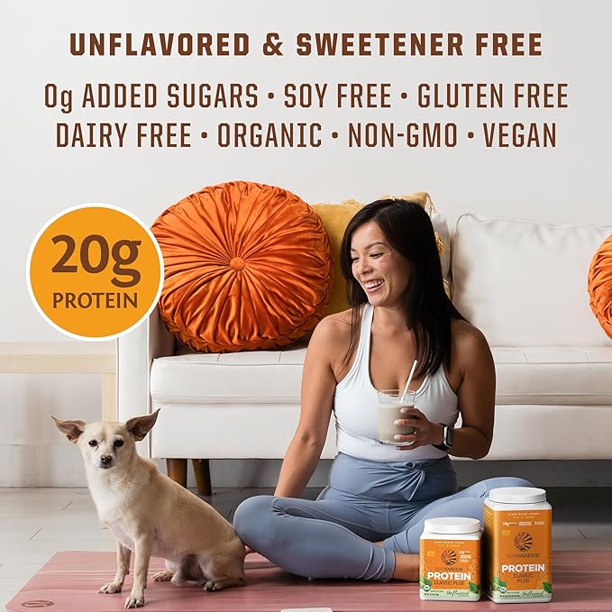 Vegan Organic Protein Powder Plant-based 5 Superfood 30 Servings