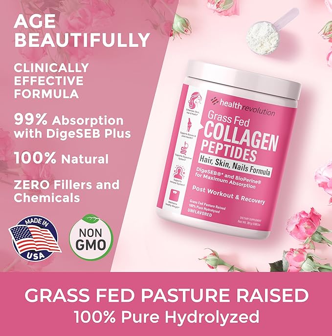 Hydrolyzed Collagen Peptides Powder 35 Servings