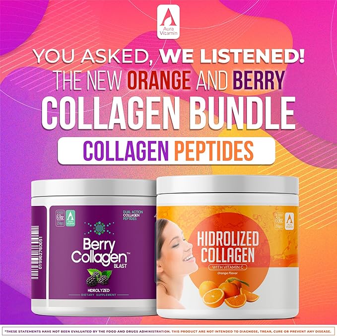 Hydrolyzed Collagen Powder Supplement 200gr (Bundle)