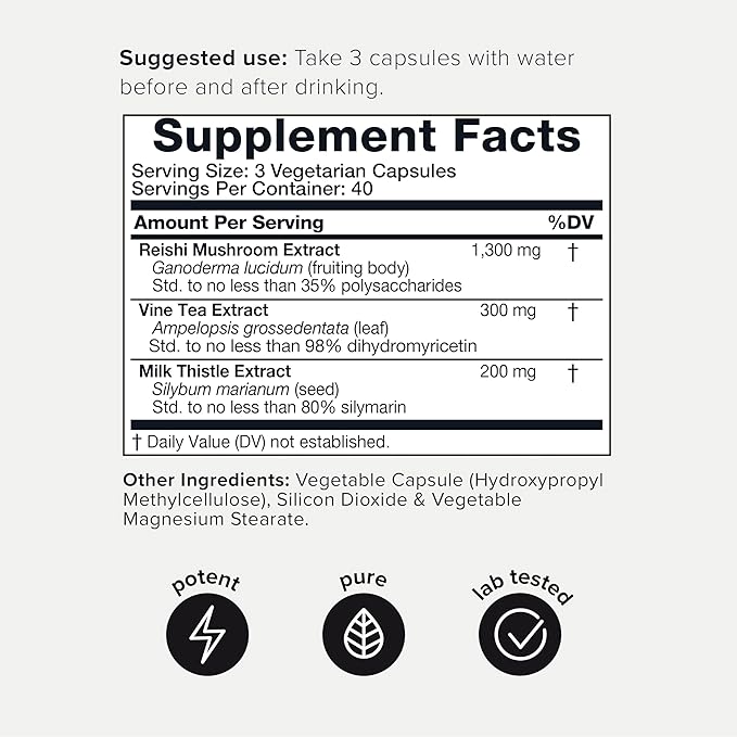 Toniiq Ease with DHM 120 Capsules 50x Super