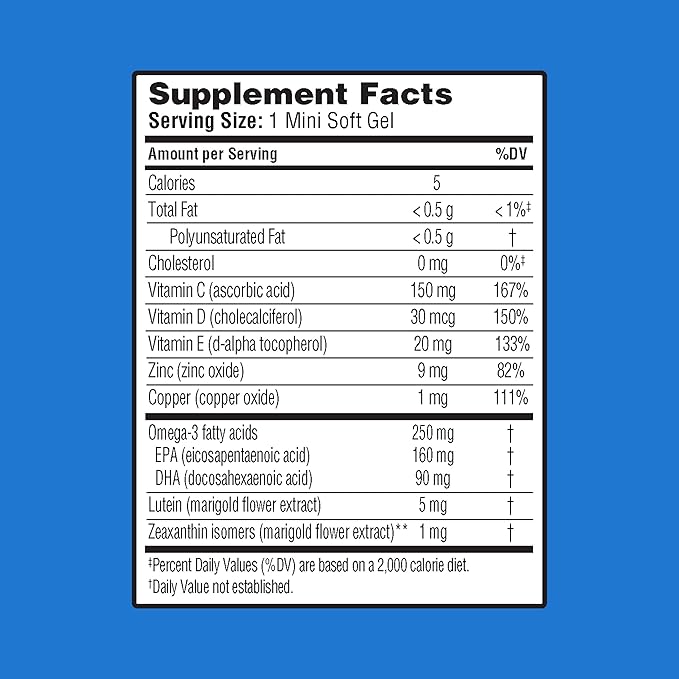 Ocuvite Eye Vitamin & Mineral Supplement, 3, Lutein, 30 Softgels