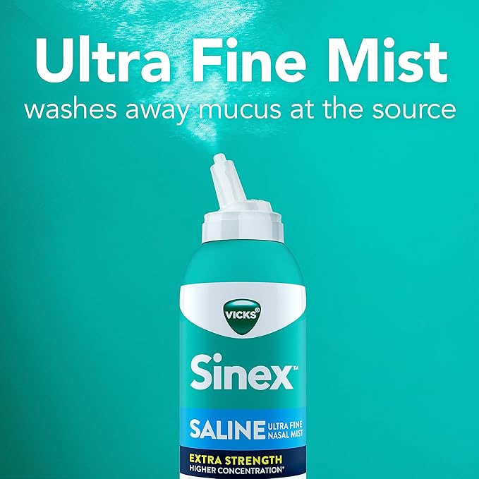 VICKS Sinex Saline Extra Strength Nasal 3X Concentrated* 5 OZ 2