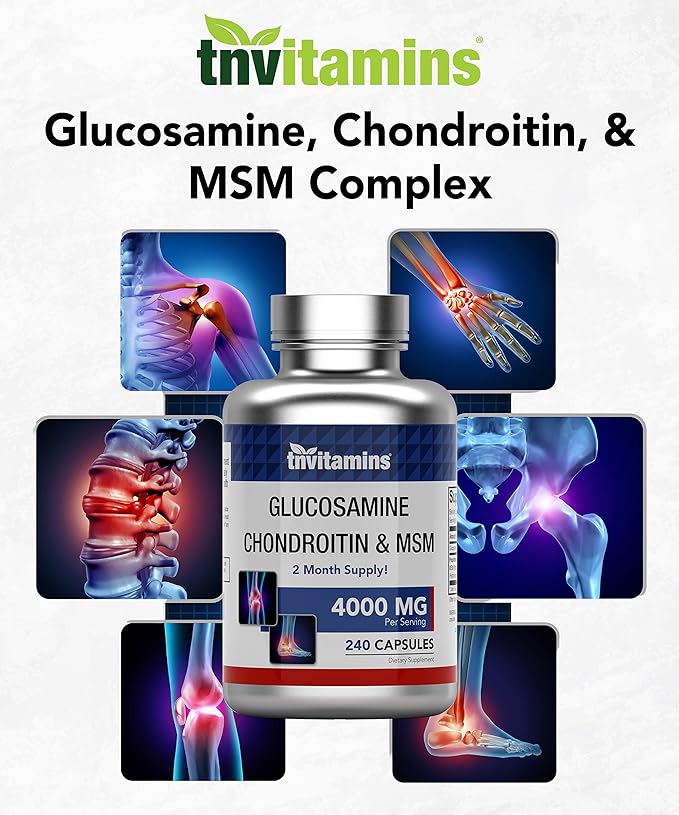 Glucosamine, Chondroitin, & MSM (4000 MG 240 Capsules)