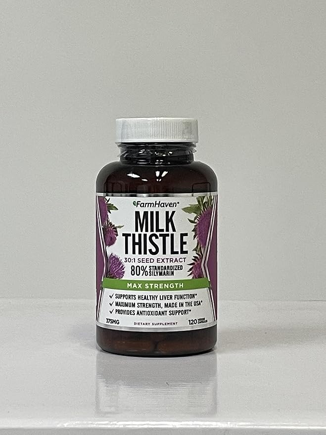 FarmHaven Pure Milk Thistle, Thistle Milk 11250mg (120 (120 Count 1))