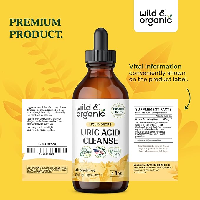 Uric Acid Cleanse Liquid Supplement 4 fl