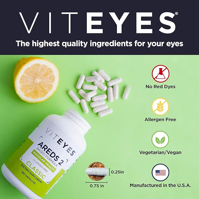 Viteyes AREDS 2 Capsules and Viteyes 2 Companion, 3 Month