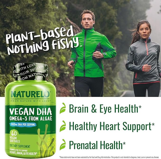 NATURELO Vegan DHA 3 Oil 60 Softgels