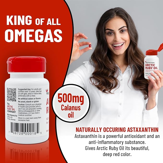 Arctic Ruby Oil 3 Supplement 2mg - 60 Softgels (2 Pack)