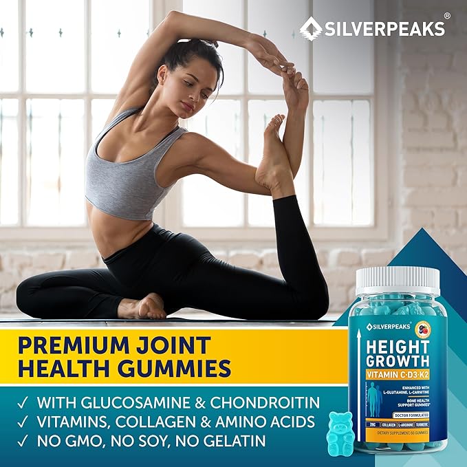 Growth Gummies to Grow Taller D3 K2 K2 - 60 Calcium