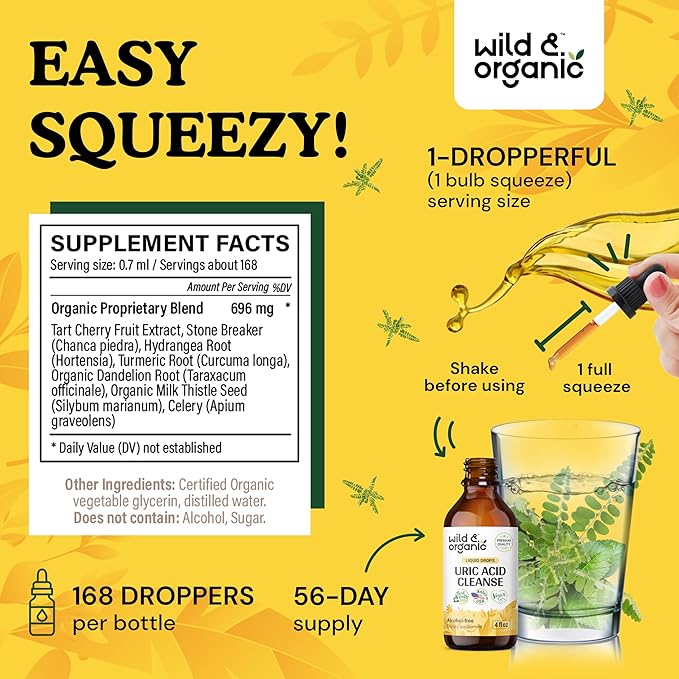 Uric Acid Cleanse Liquid Supplement 4 fl