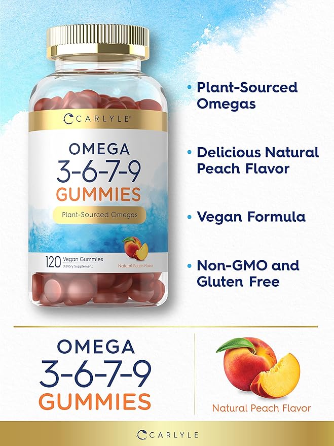 Carlyle Omega 3 6 7 9 Gummies 120 Count