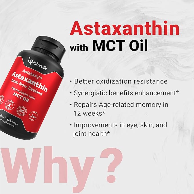 Naturalis New Zealand Astaxanthin 180 Mini-Softgels