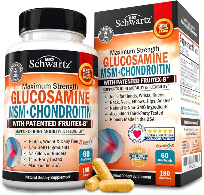 Glucosamine Chondroitin MSM Triple Strength Joint 180 Capsules