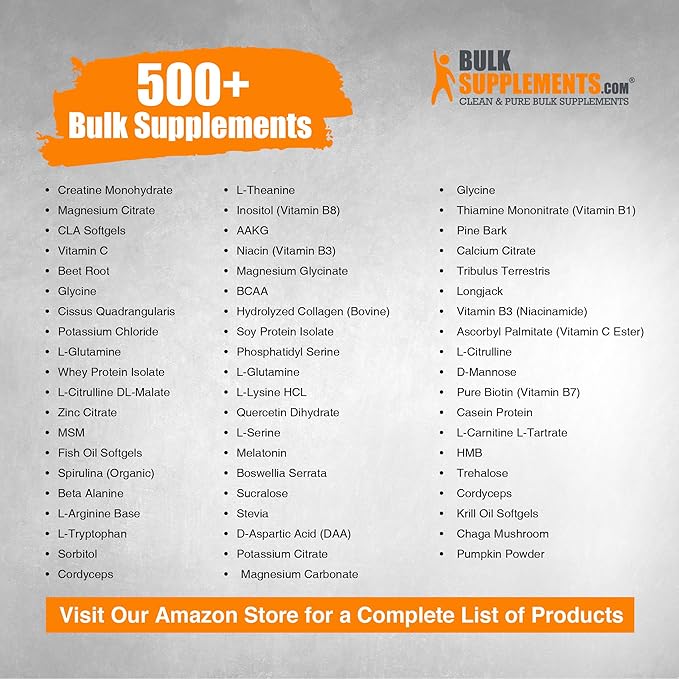 BulkSupplements.com Inulin Powder - Inulin Supplement, Soluble Fiber Powder - Vegan & Gluten Free, Inulin Fiber - 2500mg per Serving, 100g (3.5 oz) (Pack of 1)