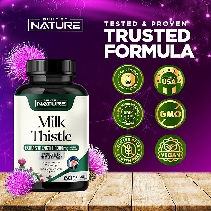 Milk Thistle 1000mg 60 Veggie