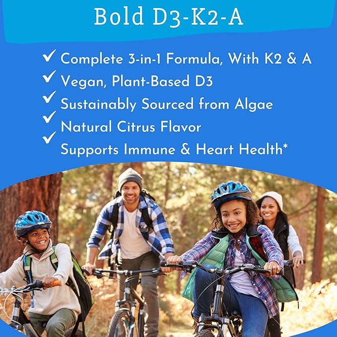 D3-K2-A, Liquid Vitamin Complex, Vegan Vitamin D3 from K2 (MK7) (MK7) and 1 FL (30mL)