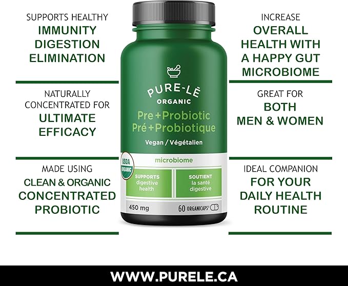 USDA Organic Prebiotic + Probiotic 60 Organicaps