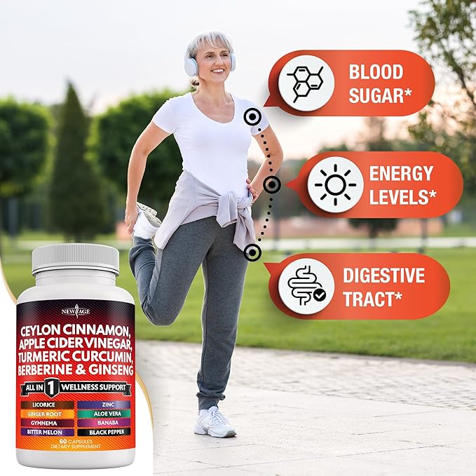 Ceylon Cinnamon 3000mg Turmeric 3000mg Apple 3000mg Ginseng 2000mg Aloe 2000mg Berberine 1200mg Plus 120 Count