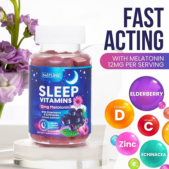 Melatonin Gummies 12mg 60 Gummies