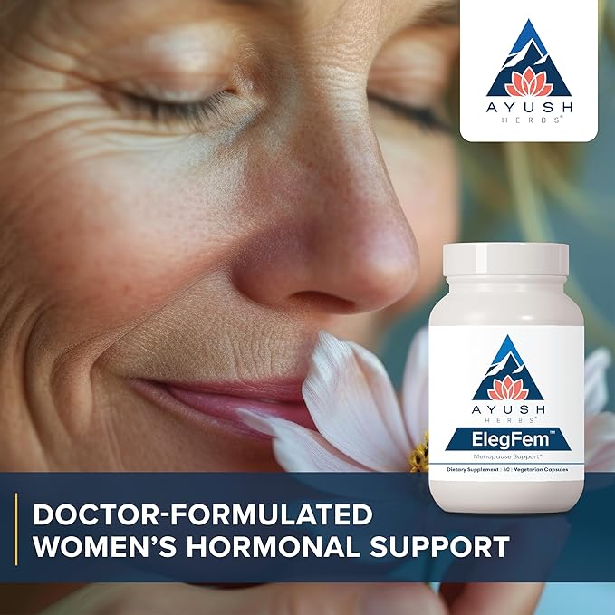 Ayush Herbs Eleg Fem Herbal Menopause 60 Vegetarian