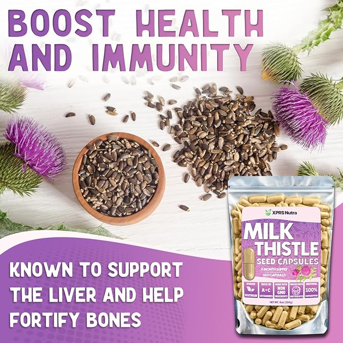Milk Thistle Seed Capsules 360 Count (6 Month