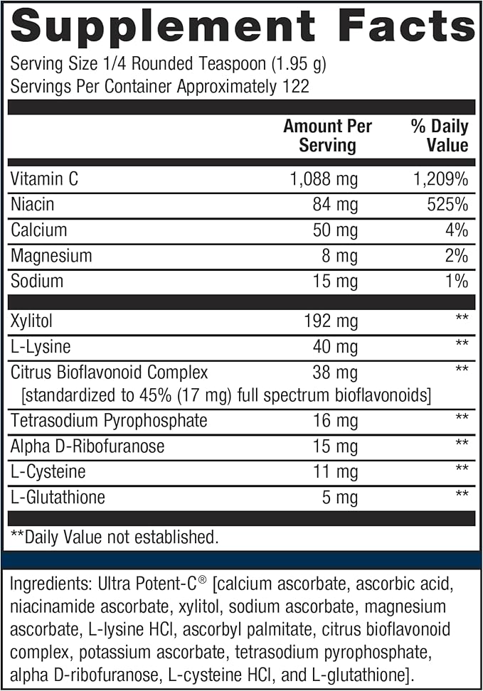 Metagenics Ultra Potent-C Powder 8.39 oz