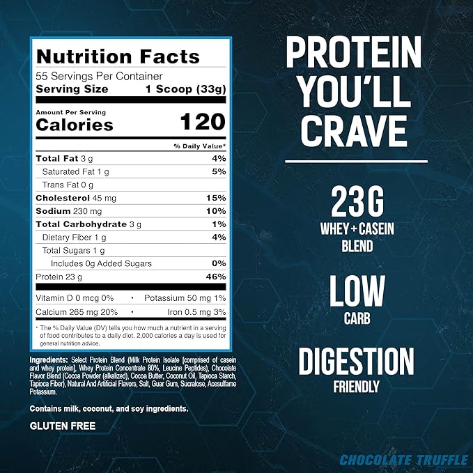 PEScience Select Low Carb Protein Powder, 55 Serving,