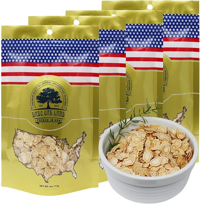 American Ginseng Slices from Wisconsin (Sliced 4 Packs 1 Pound)