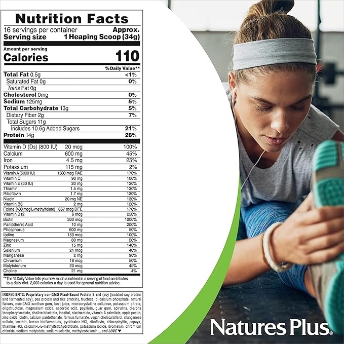 Natures Plus SPIRU-TEIN, Strawberry 1.2 lbs, 2 - 32 Total