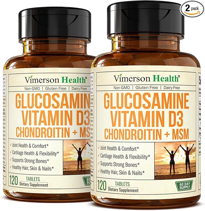 Glucosamine Chondroitin with Vitamin D3, Boswellia, 2 Pack