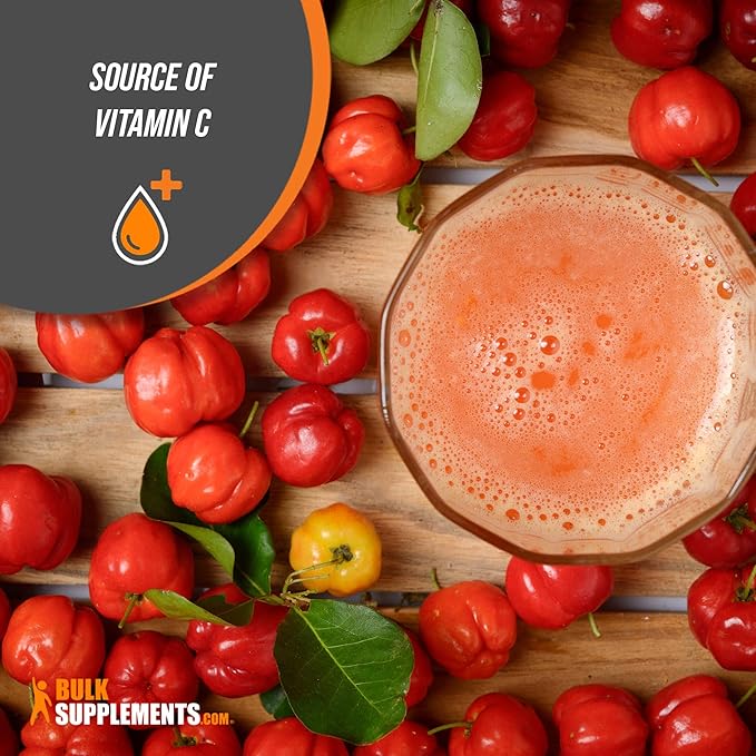 BulkSupplements.com Acerola Cherry Extract Powder 500mg per 1kg (2.2 (2.2 lbs) 1)