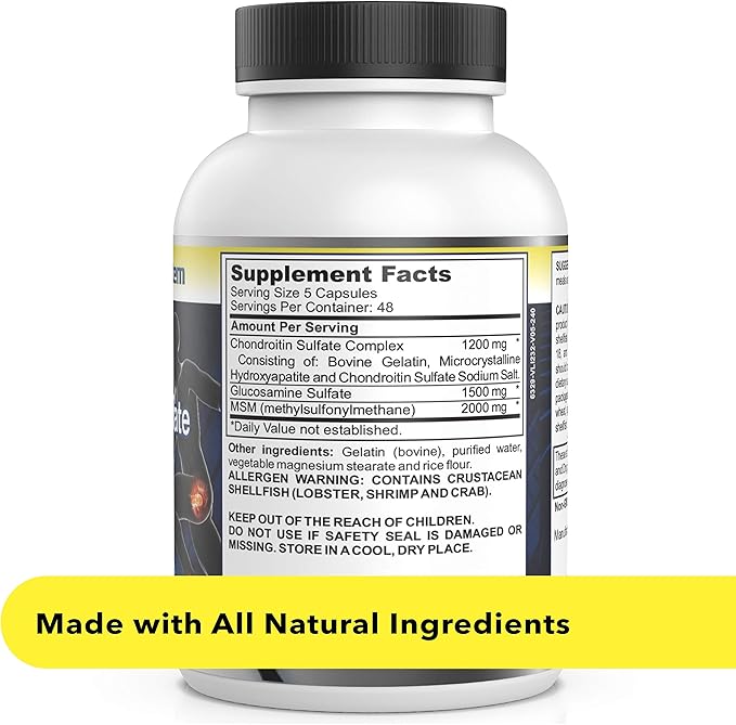 Healthy Joints System Glucosamine Chondroitin MSM 240 Tablets