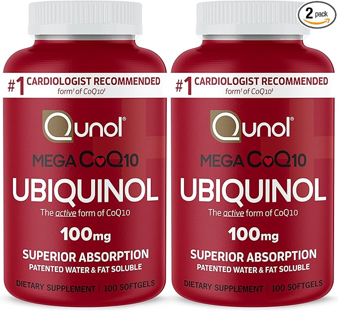 Qunol Mega Ubiquinol CoQ10 100mg Softgels- Q10 for 100 Count 2)