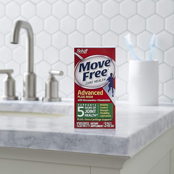 Move Free Advanced Glucosamine Chondroitin MSM 120 Count 3)