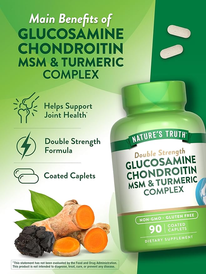 Nature's Truth Glucosamine Chondroitin MSM Complex 90 Caplets
