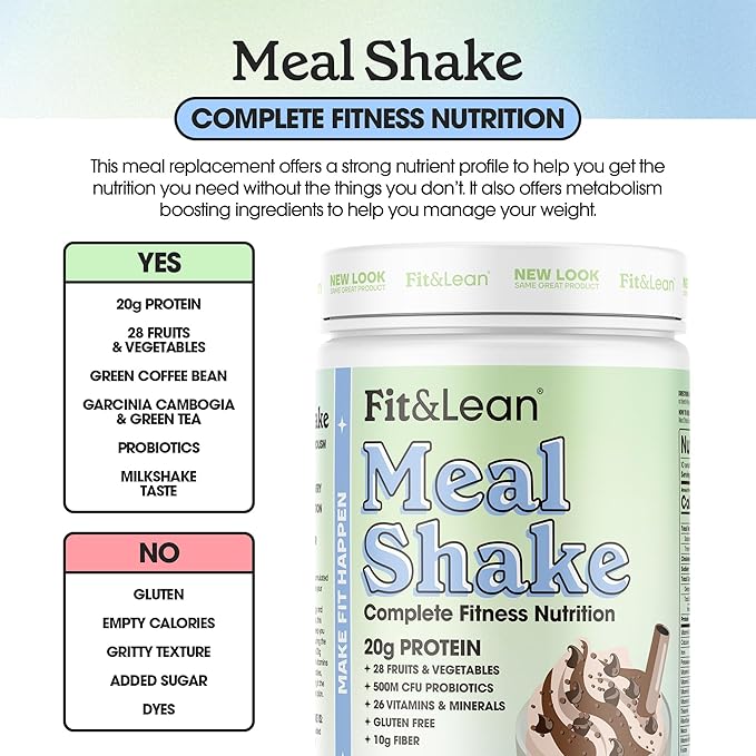 Fit & Lean Meal Shake, Fat 1lb, 10 10 Servings