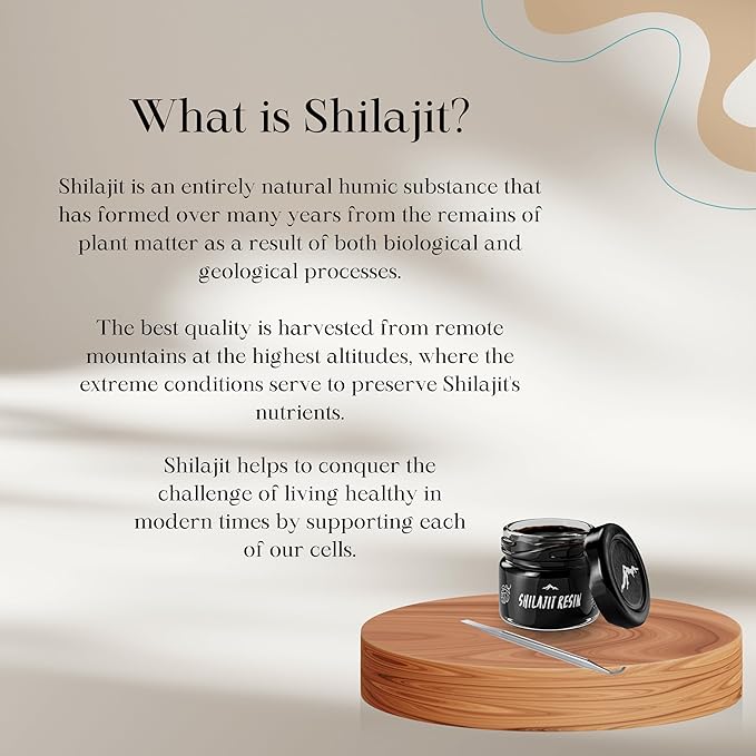 Pure Himalayan Shilajit, High Nutritional Potency, 85+ Plant-Derived 3rd Party (30g)
